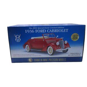 1936 Ford Deluxe Cabriolet Convertible Franklin Mint 1:24 Diecast